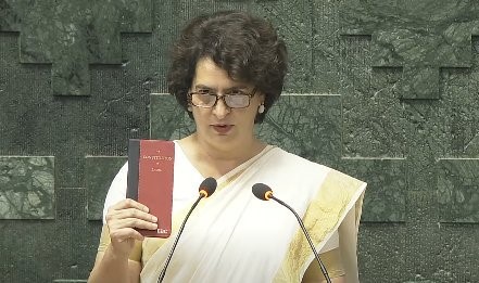 Priyanka sworn in as Wayanad MP
