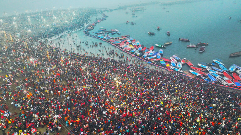 Maha Kumbh: 60 lakh devotees take holy dip in Prayagraj