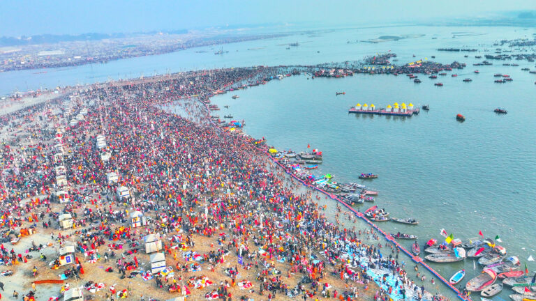 Millions of pilgrims take holy dip at Mahakumbh