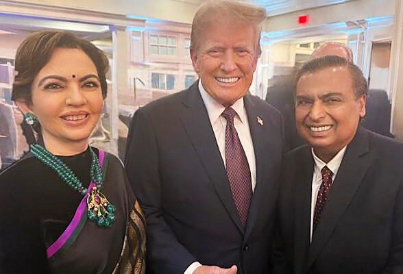 Mukesh, Nita Ambani congratulate Trump, highlight optimism for India-US ties