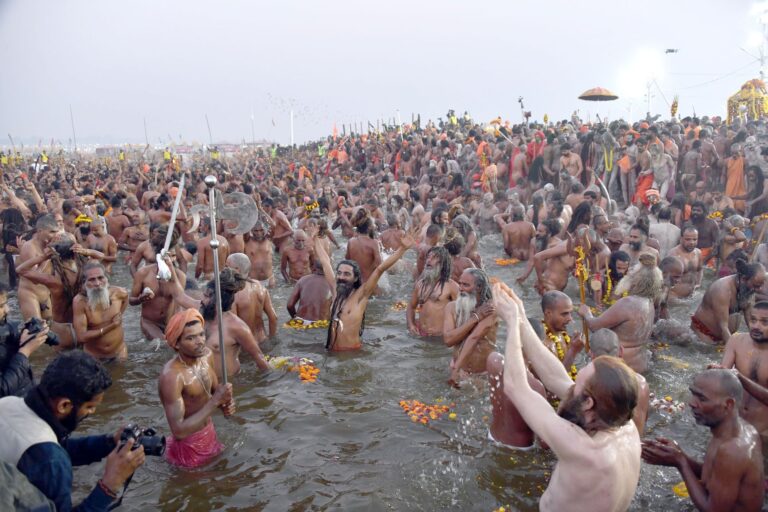 Nearly 35 crore pilgrims take holy dip at Triveni Sangam in Prayagraj so far