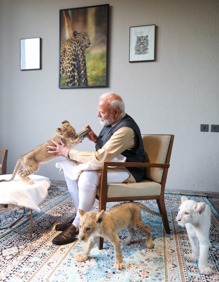 PM Modi visits Vantara wildlife centre in Gujarat