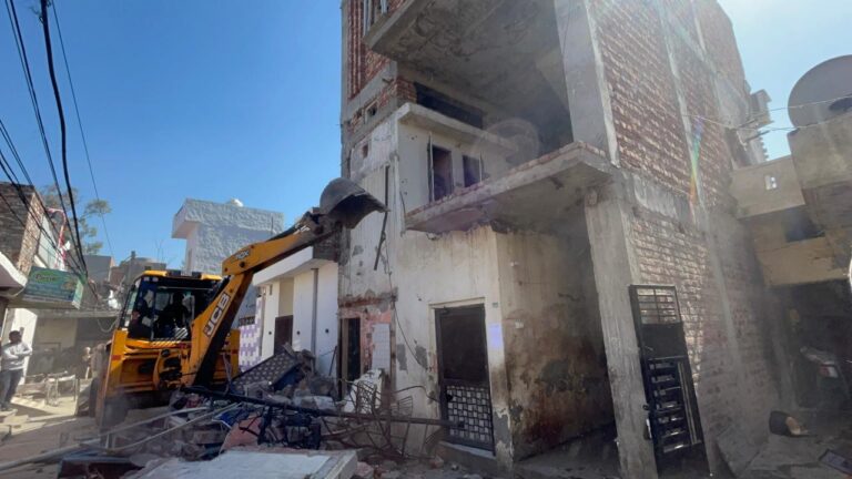 Punjab govt demolishes drug traffickers illegal properties in Khanna, Amritsar