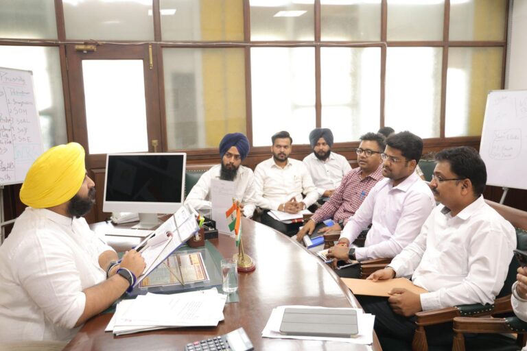 Harjot Bains tells NHAI officials to speed up work on Sri Kiratpur Sahib-Nangal highway project.