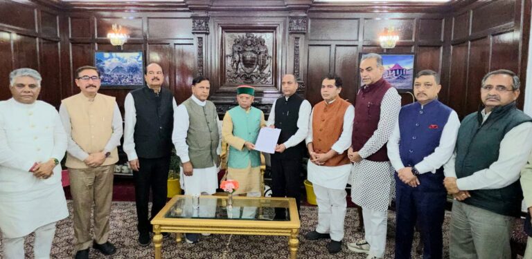 Vimal Negi death case: BJP MLAs meet Governor, demand CM’s resignation
