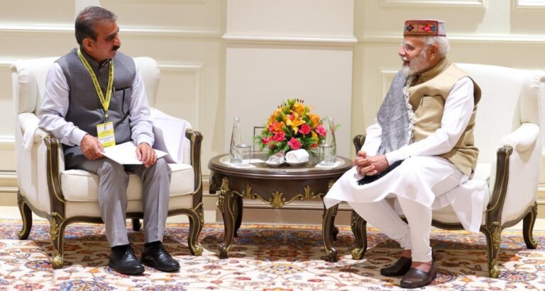 Himachal CM urges PM Modi to provide 12 pc  free power from BBMB projects