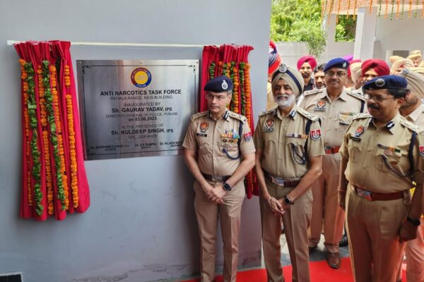 DGP Gaurav Yadav inaugurates ultra-modern Anti-Narcotics Task Force range office in Patiala