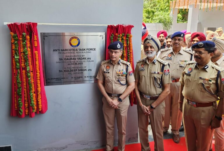DGP Gaurav Yadav inaugurates ultra-modern Anti-Narcotics Task Force range office in Patiala