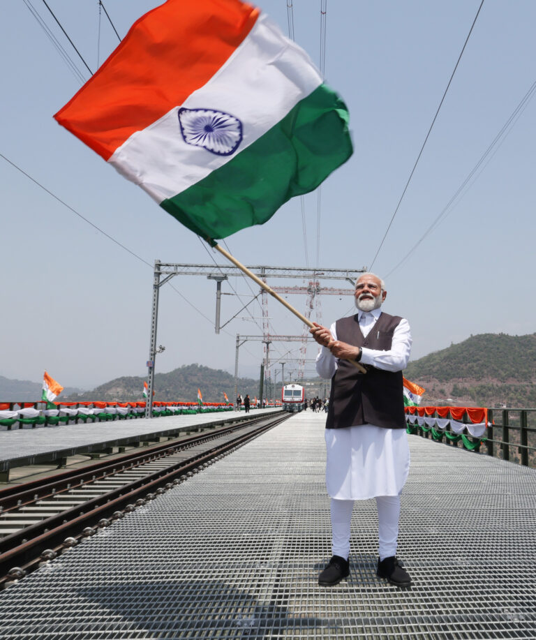 PM inaugurates Chenab, world’s highest railway arch bridge, Anji cable-stayed bridge