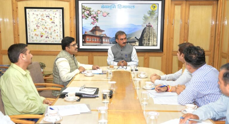 Himachal CM Sukhu reviews key development projects in Kangra