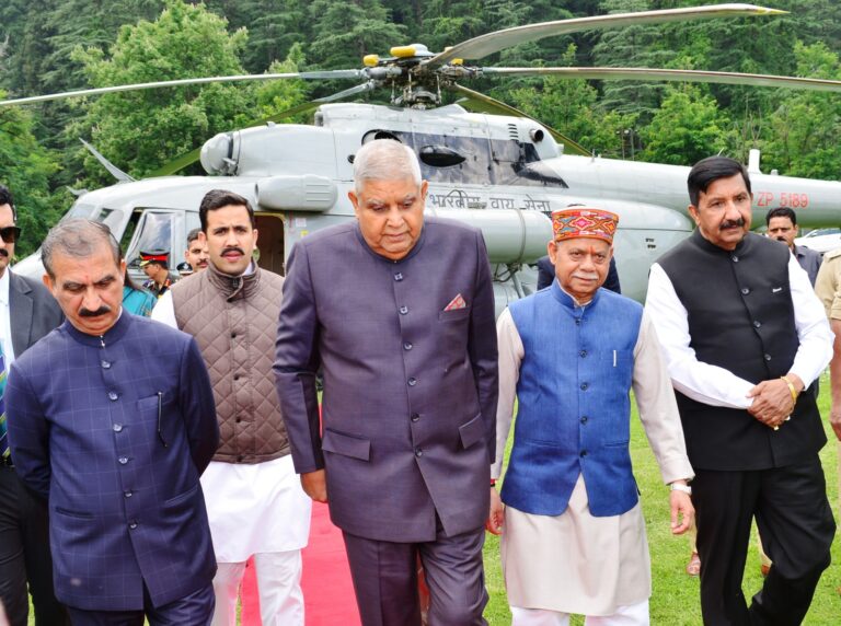 VP  Jagdeep Dhankhar receives warm welcome in Shimla
