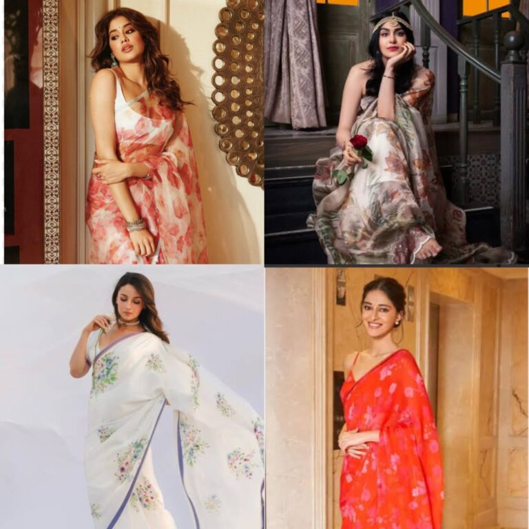 Alia Bhatt to Jahnvi Kapoor: Floral Saris Take Centre Stage in Bollywood’s Style Diaries
