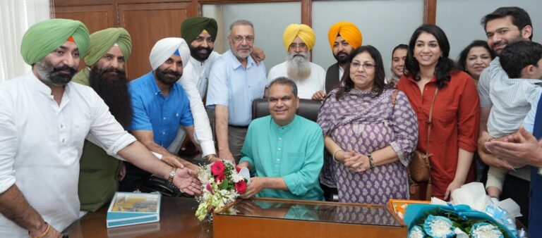 Sanjeev Arora takes charge as Punjab Industries and NRI Affairs Minister