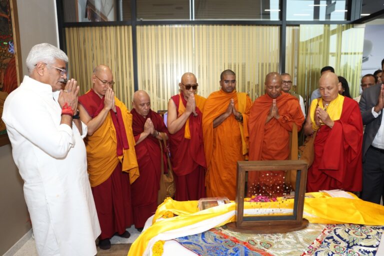 PM hails return of Buddha relics after 127 years