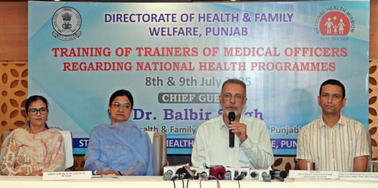Punjab to get 1,000 new medical officers soon: Dr. Balbir Singh