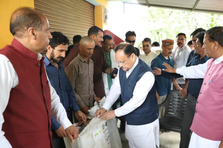 JP Nadda meets flood-hit families in Mandi, promises swift relief and rehab