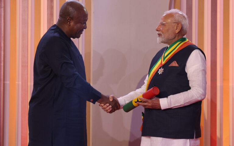 PM Modi conferred Ghana’s national honour
