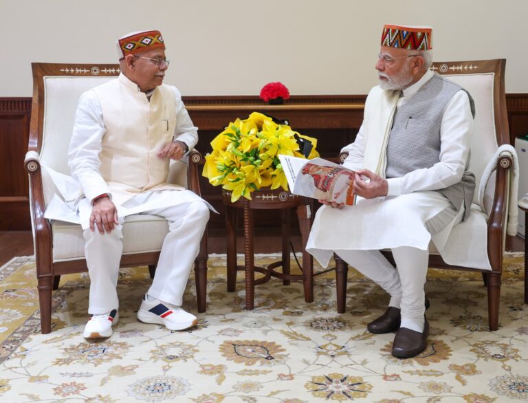 Himachal Guv briefs PM Modi on flood damages, anti-drug campaign