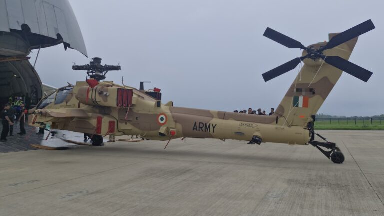 ‘Proud moment’: Rajnath Singh hails arrival of Apache helicopters