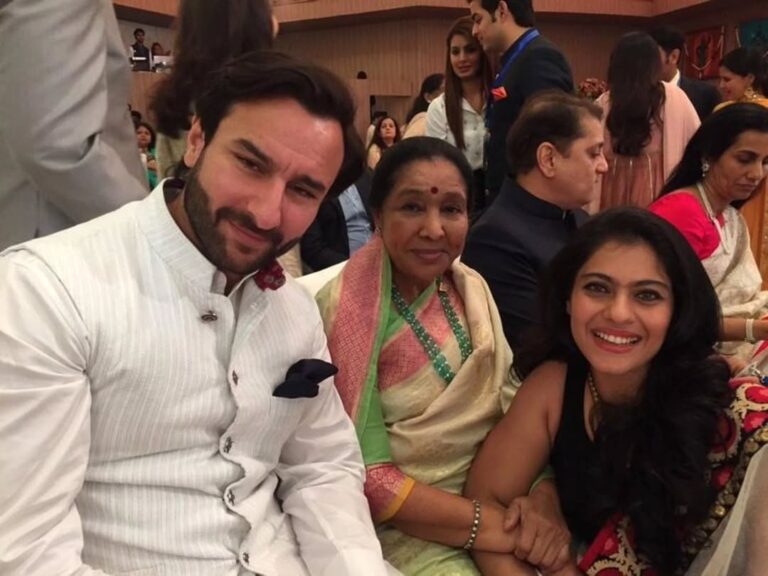 “Still looking as good at 92”: Kajol extends heartfelt birthday wish to Asha Bhosle, shares unseen picture with singer, Saif Ali Khan