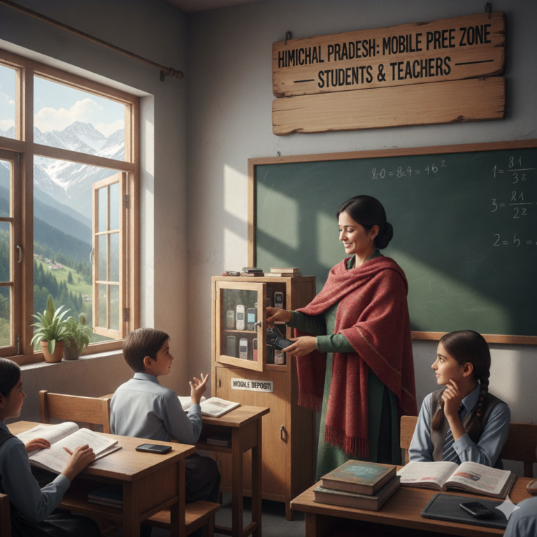 Himachal bans mobile phones in schools for students and teachers