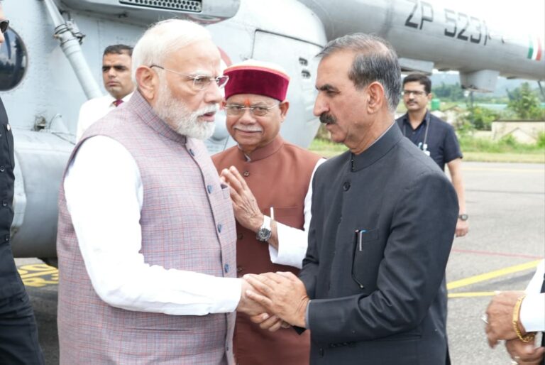 PM Modi in Himachal to review flood, landslide damage