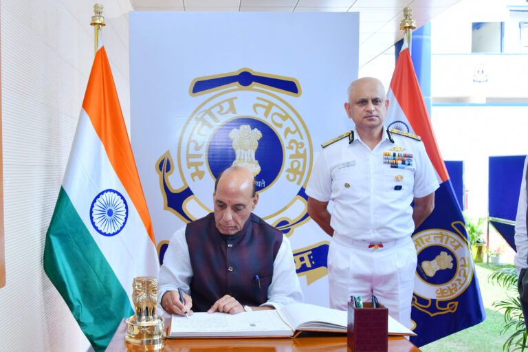Rajnath Singh tells Coast Guard to prepare for fast-changing warfare