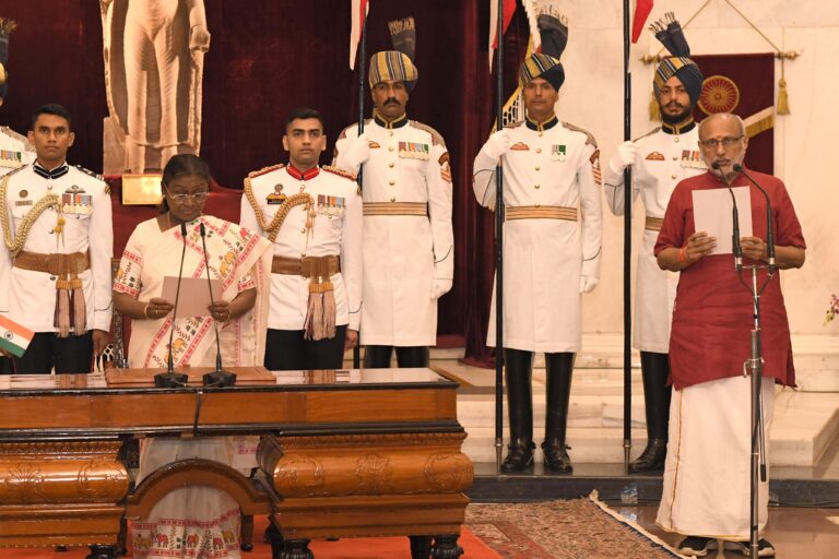 CP Radhakrishnan sworn in as India’s 15th Vice President