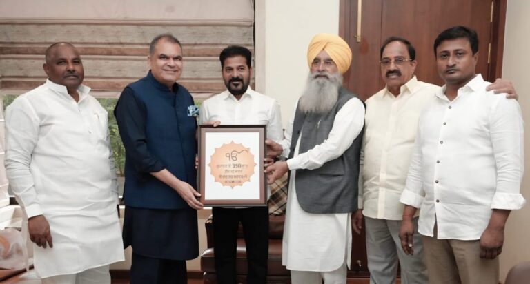 Arora, Khudian invite Telangana CM Revanth Reddy to 350th martyrdom anniversary of Guru Tegh Bahadur
