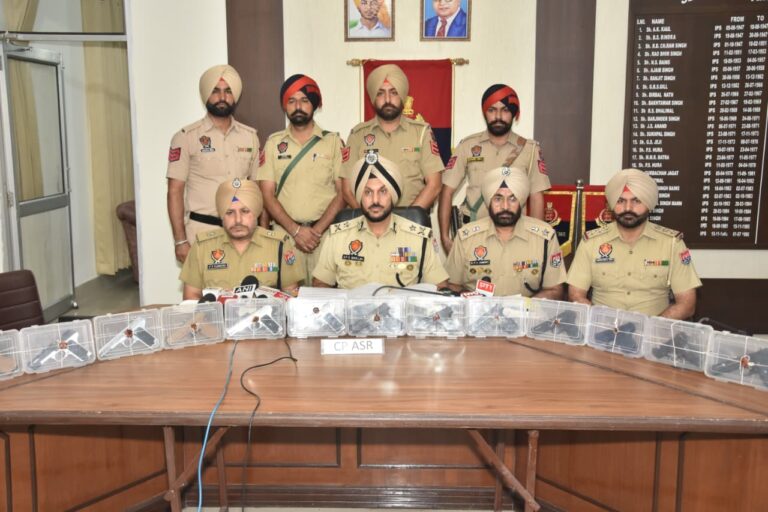 Punjab Police arrest seven, seize 15 pistols in cross-border arms smuggling case