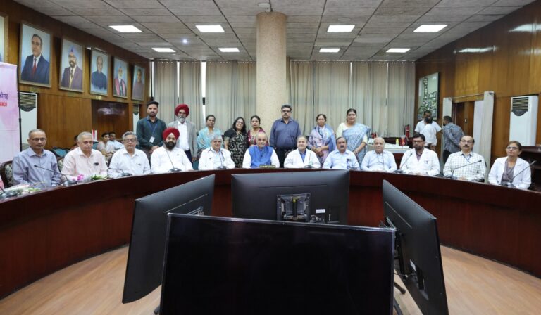 PGIMER Director Prof. Vivek Lal honours 10 retiring officers, staff