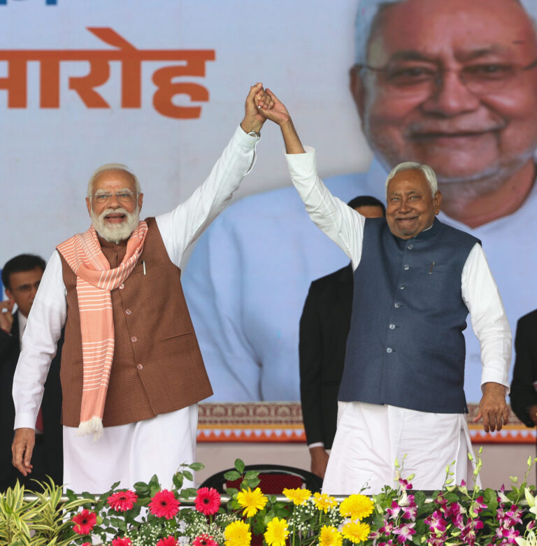 PM Modi congratulates Nitish Kumar on taking oath as CM