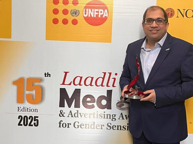 Indian Express journalist Nitin Sharma wins Laadli Award for gender-sensitive reporting