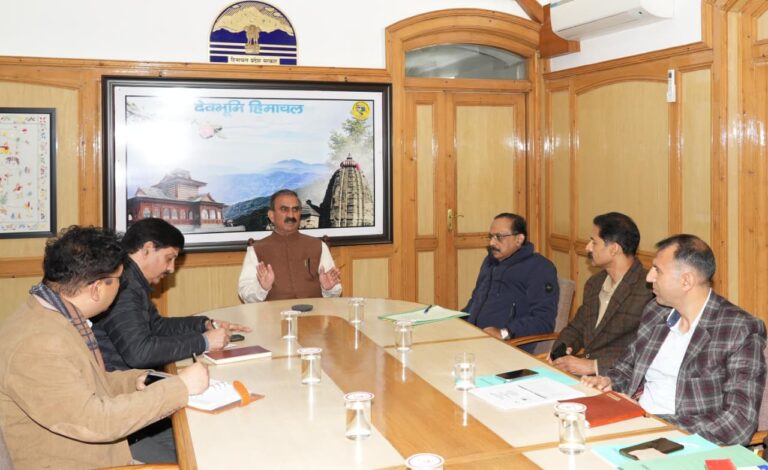 CM Sukhu: Panchayat polls to held on time, relief for disaster-hit families from Nov 10