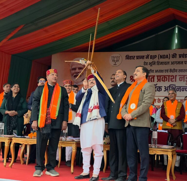 Nadda: ‘Double-engine’ government needed for Himachal’s development