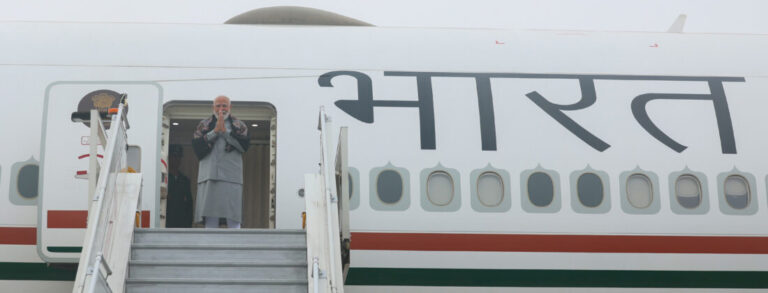 Modi leaves for three-nation tour