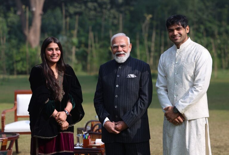 Neeraj Chopra meets PM Modi