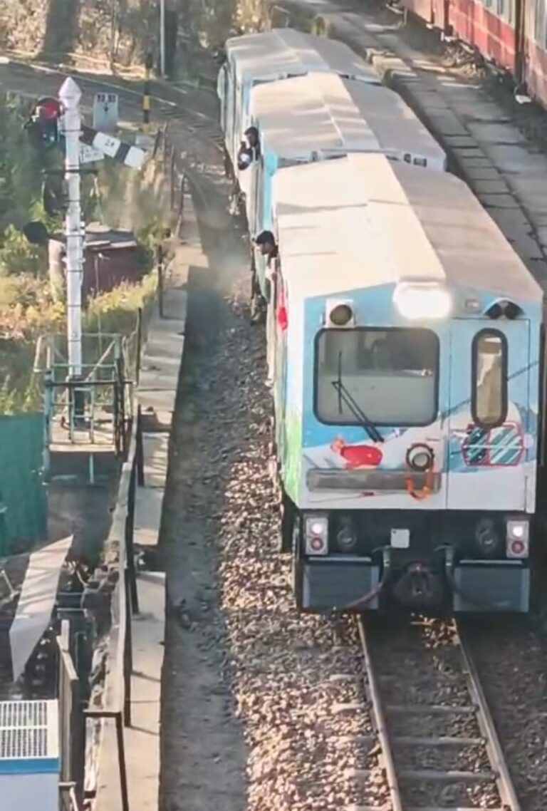DHMU train trial completed on historic Kalka–Shimla line