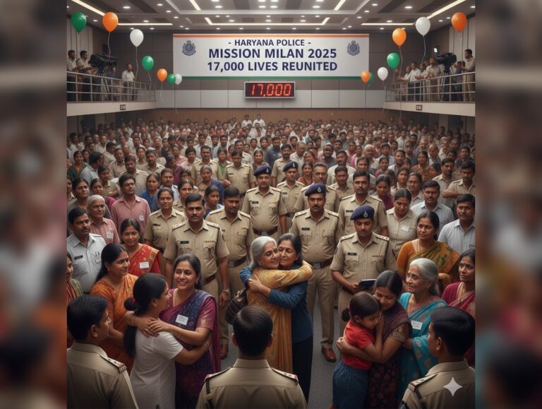 Haryana Police reunites 17,000 missing persons with their families in 2025