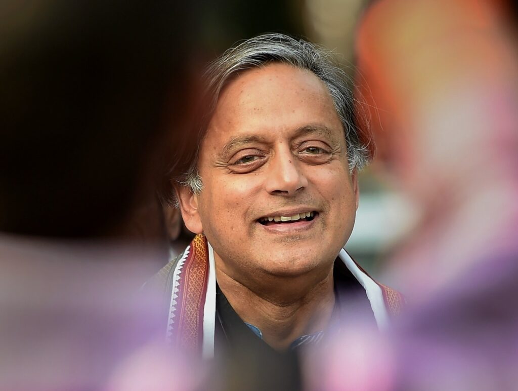Congress MP Shashi Tharoor in Thiruvananthapuram