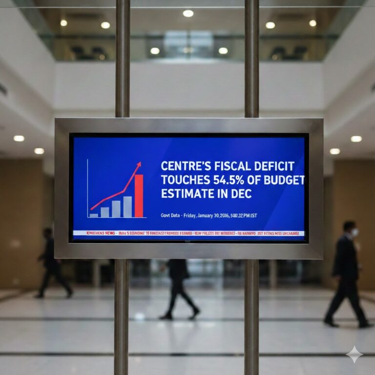 Centre’s fiscal deficit touches 54.5 pc of budget estimate in Dec: Govt data