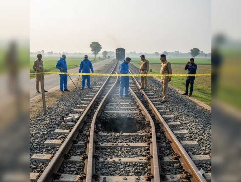 Railway track damaged in Punjab, police probe explosion angle