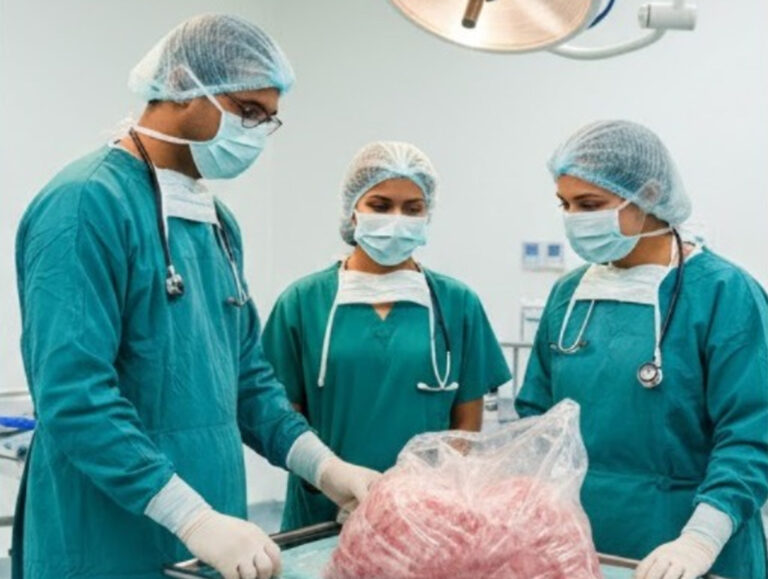 12 kg tumour removed from 67-year-old woman