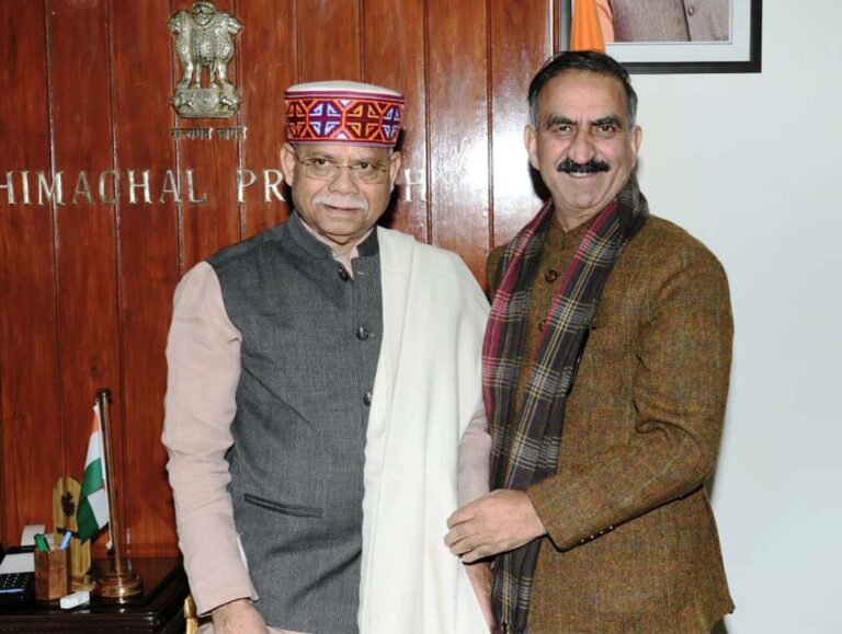 CM Sukhu, Governor exchange New Year greetings