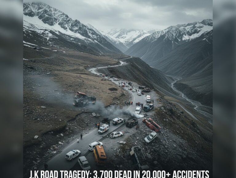 Nearly 3,700 killed in over 20,000 road accidents in J-K since June 2022