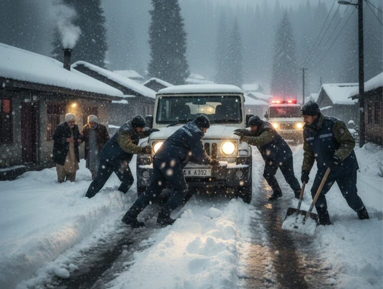J-K Police helps people in distress across Kashmir amid heavy snowfall