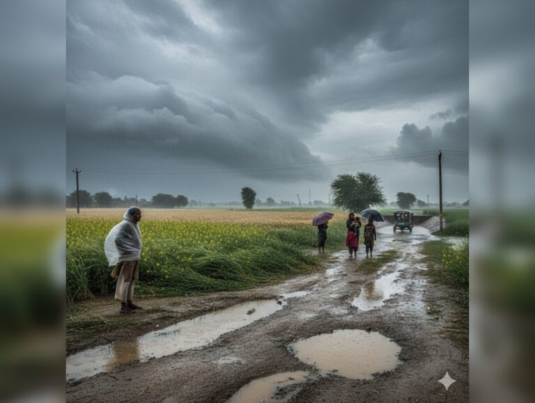 Rain, gusty winds bring relief to farmers in Punjab, Haryana; disrupt normal life