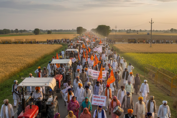 Punjab Farmers Protesting