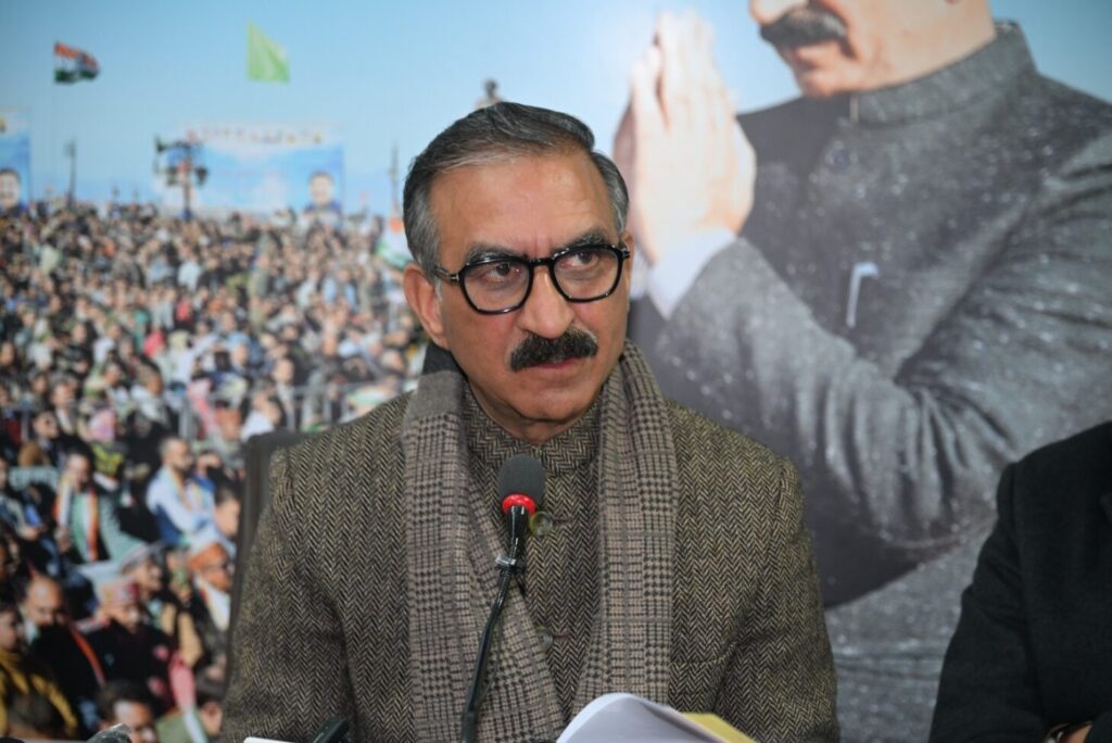 Himachal Pradesh Chief Minister Sukhwinder Singh Sukhu