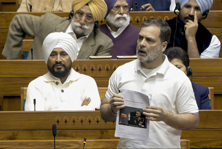 Uproar in Lok Sabha after Rahul seeks to quote from ex-army chief Naravane’s ‘memoir’